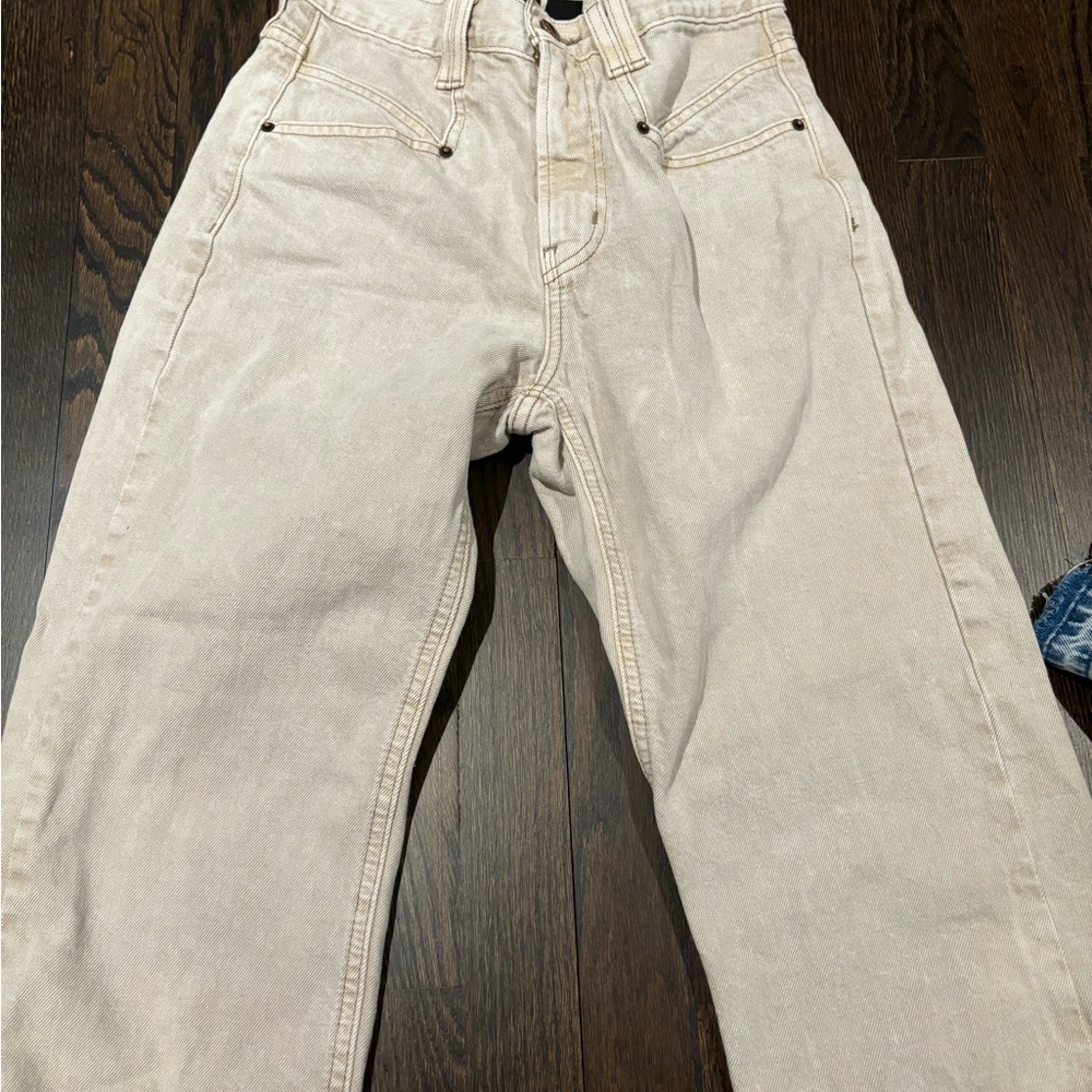 straight leg tan jeans